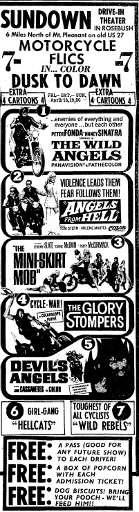 Sundown Drive-In Theatre - 5 May 1966 Ad
